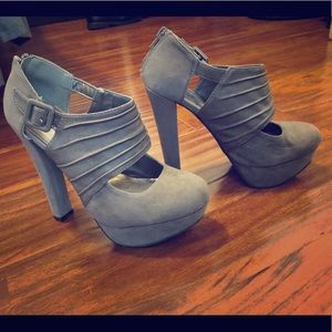 Qupid Chunky heel platforms